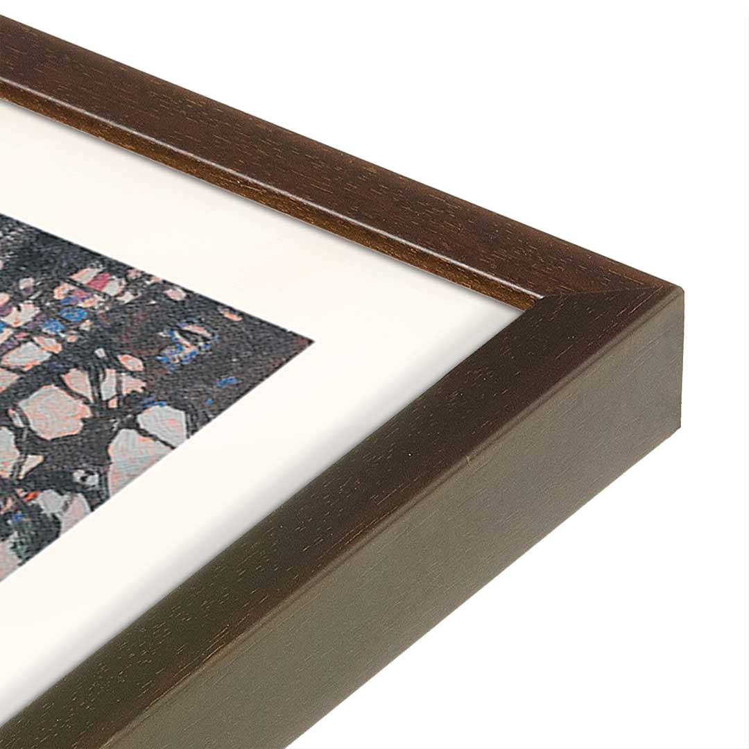[Color:Belvinder Brown], Picture of art in a Belvinder Brown frame at an angle