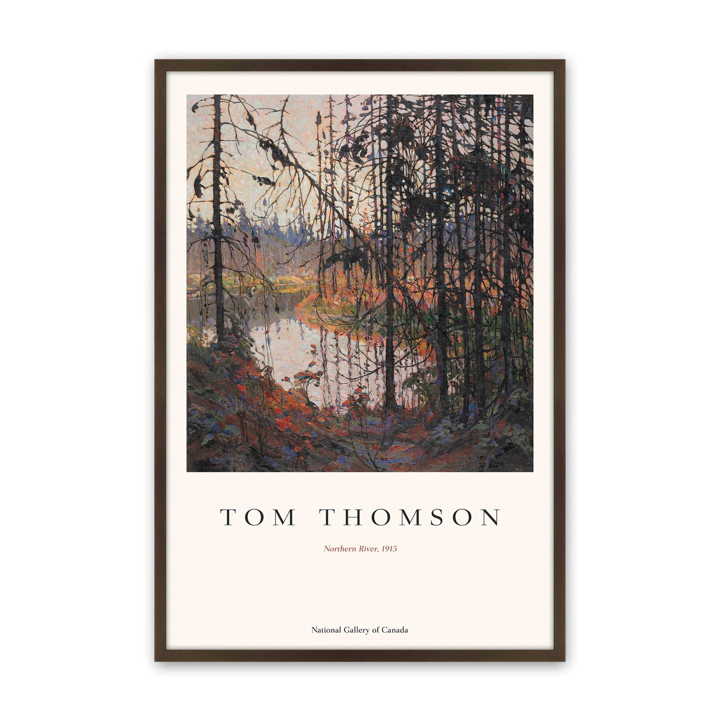 [Color:Brown], Picture of art in a Brown frame