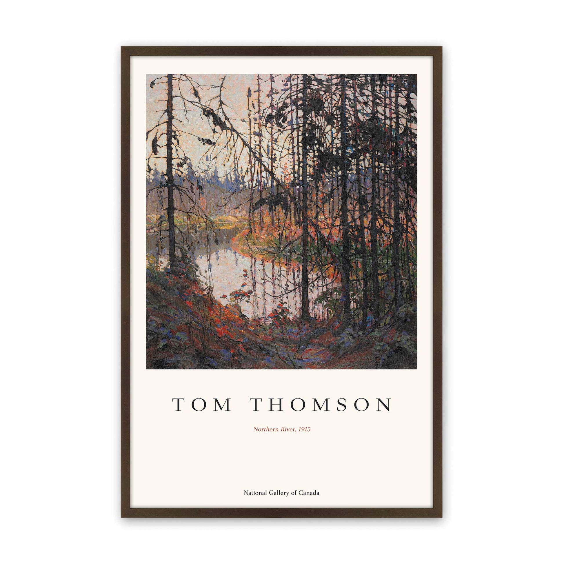 [Color:Brown], Picture of art in a Brown frame