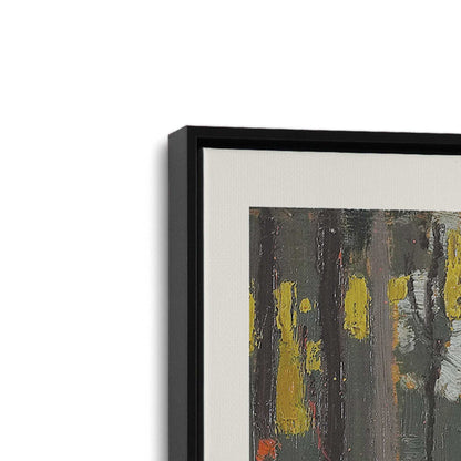 [Color:Satin Black], Picture of art in a Satin Black frame at an angle