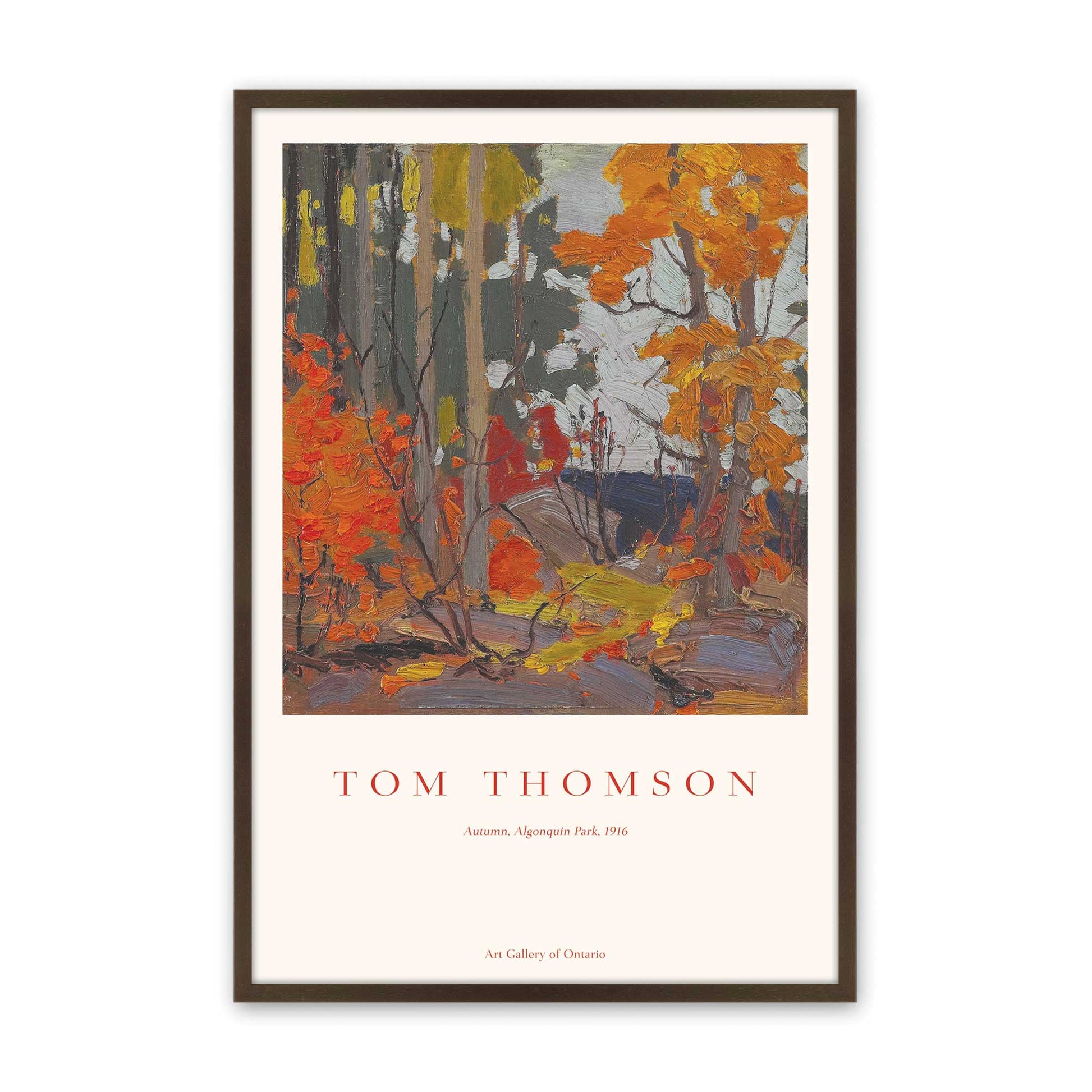[Color:Brown], Picture of art in a Brown frame