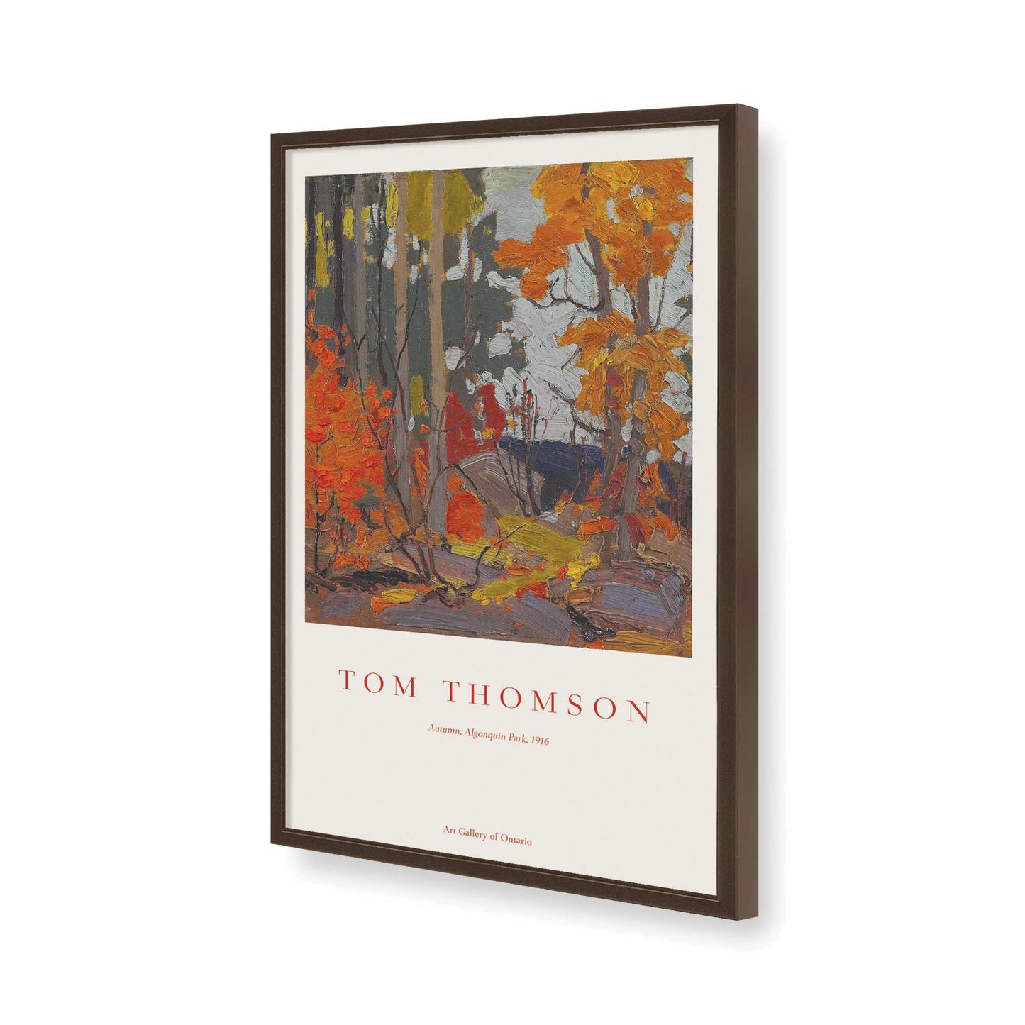 [Color:Belvinder Brown], Picture of art in a Belvinder Brown frame of the corner