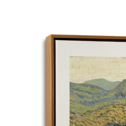 [Color:Polished Gold], Picture of art in a Polished Gold frame at an angle