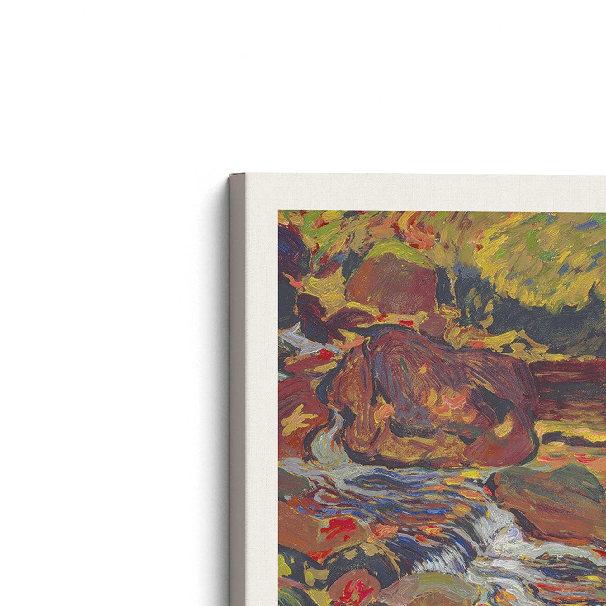 [Color:Stretched Canvas], Picture of the corner of the art