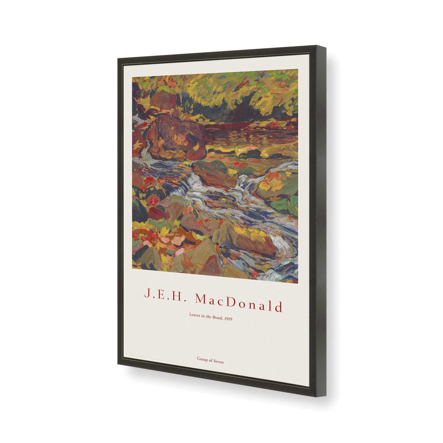 [Color:Satin Black], Picture of art in a Satin Black frame of the corner