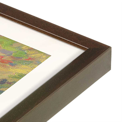 [Color:Belvinder Brown], Picture of art in a Belvinder Brown frame at an angle