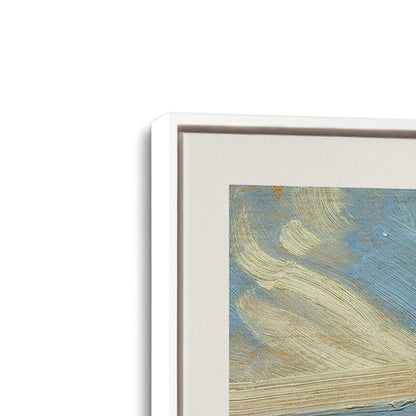 [Color:Opaque White], Picture of art in a White frame at an angle
