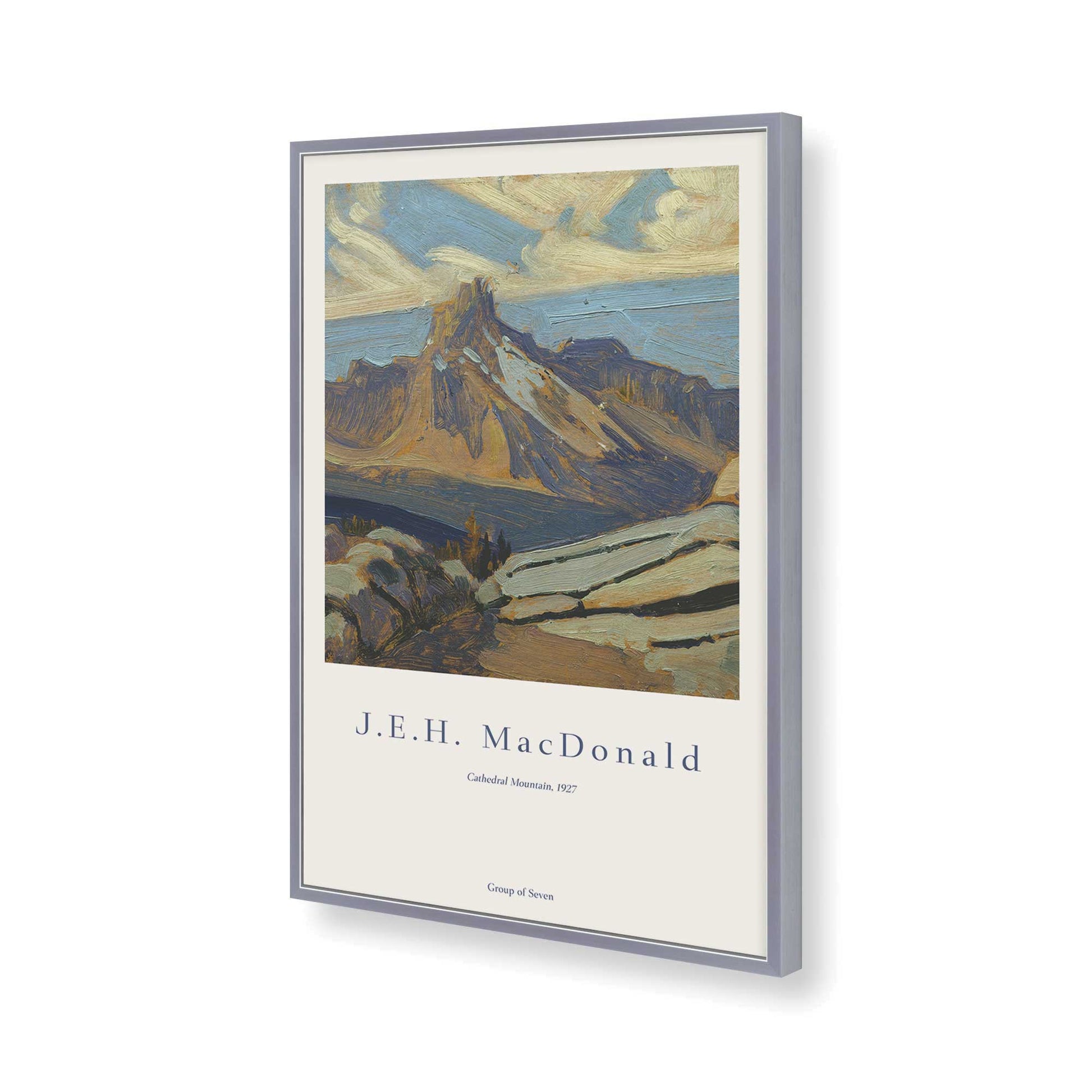 [Color:Polished Chrome], Picture of art in a Polished Chrome frame of the corner