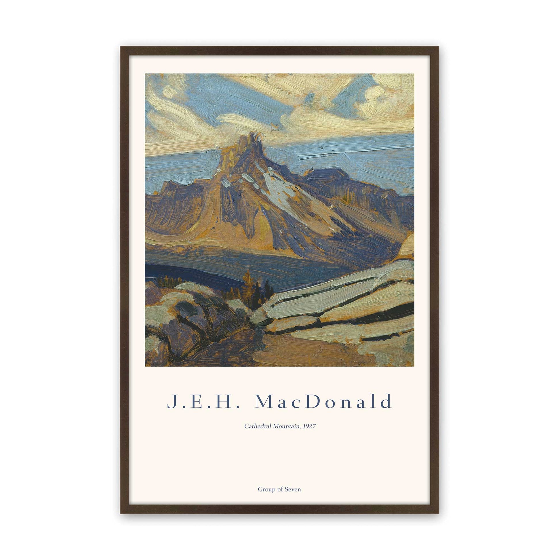 [Color:Brown], Picture of art in a Brown frame
