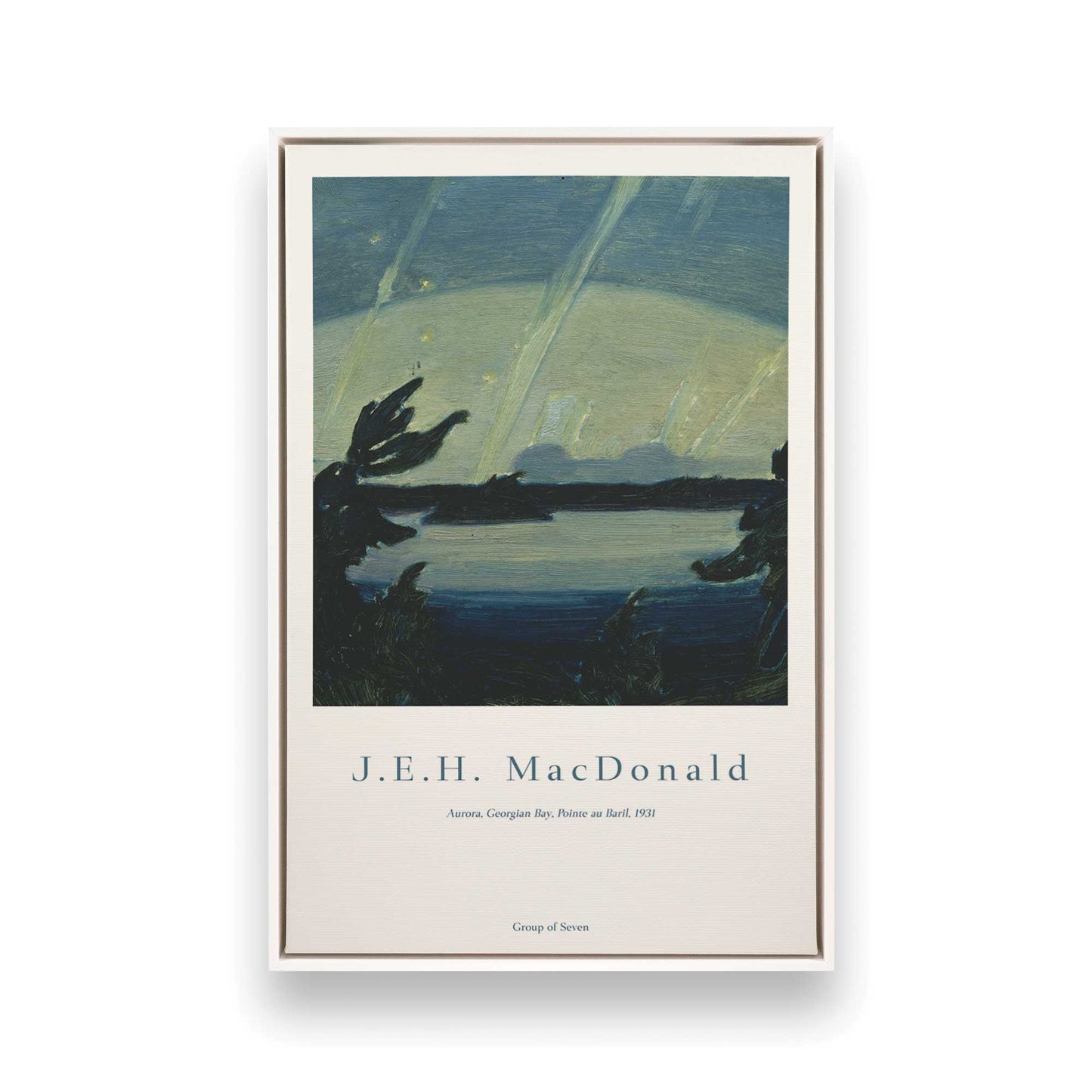 [Color:Opaque White], Picture of art in a White frame