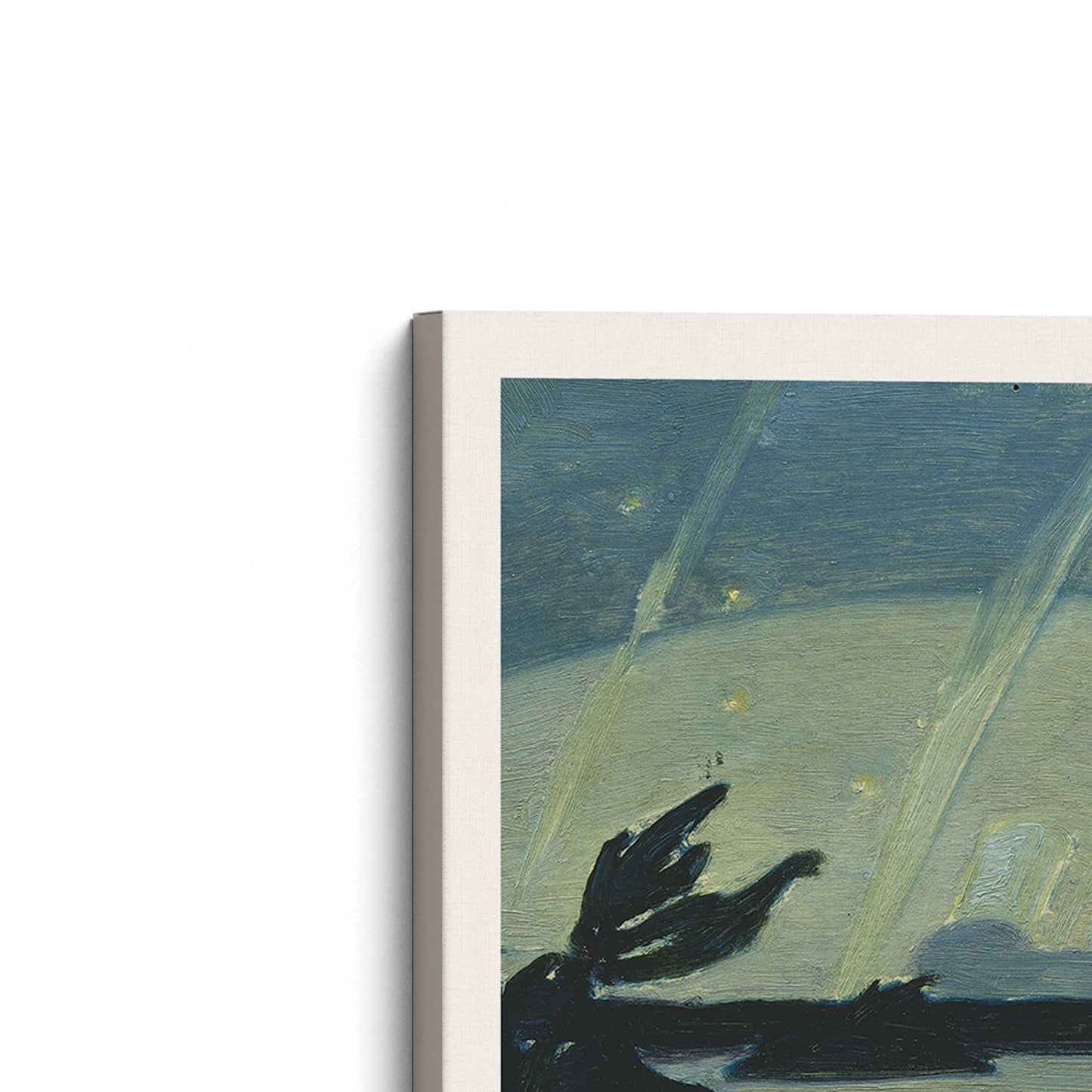 [Color:Stretched Canvas], Picture of the corner of the art
