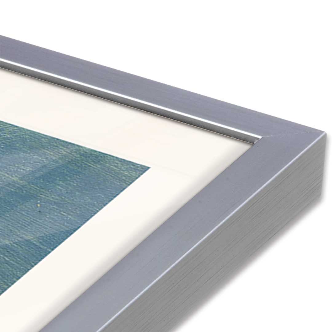 [Color:Polished Chrome], Picture of art in a Polished Chrome frame at an angle