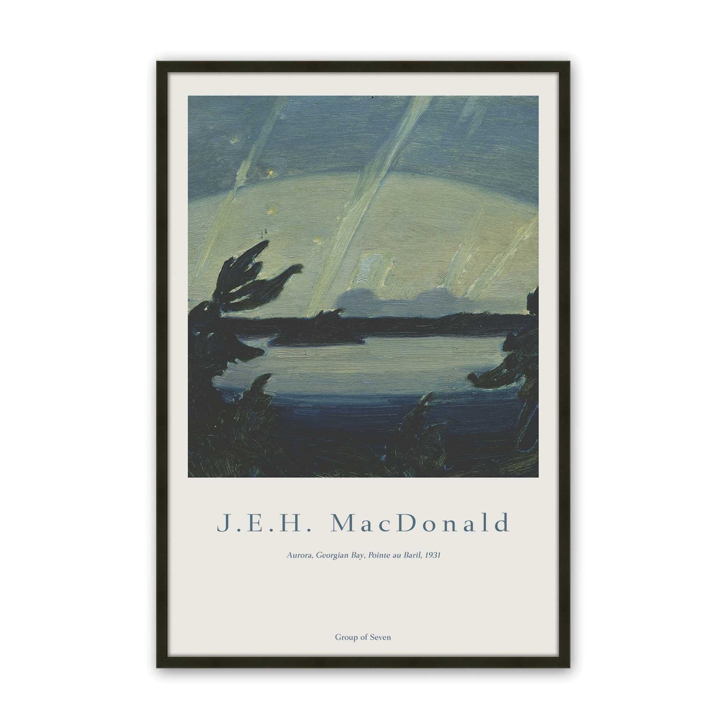 [Color:Satin Black], Picture of art in a Satin Black frame