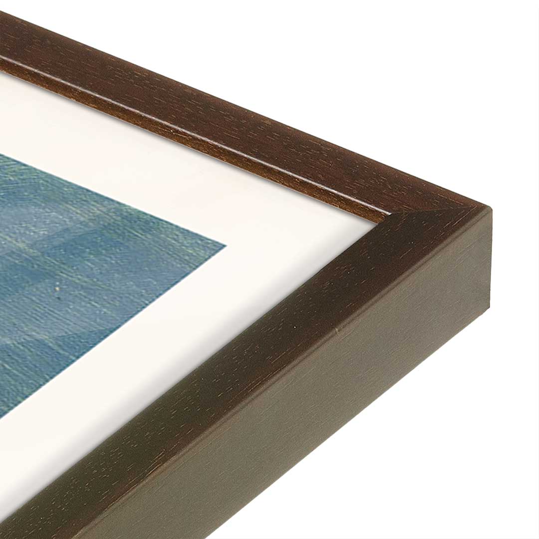 [Color:Belvinder Brown], Picture of art in a Belvinder Brown frame at an angle