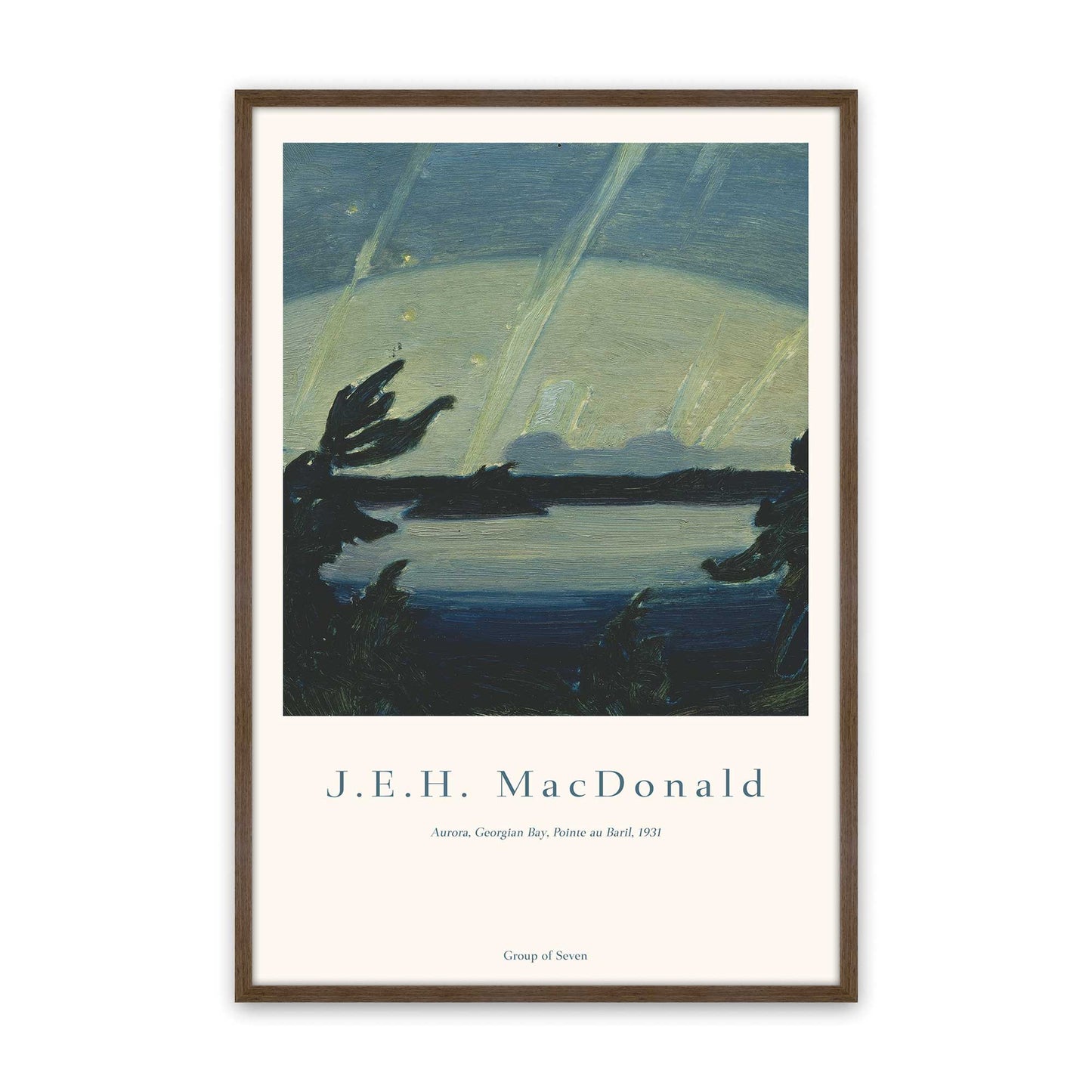 [Color:Walnut], Picture of art in a Walnut frame