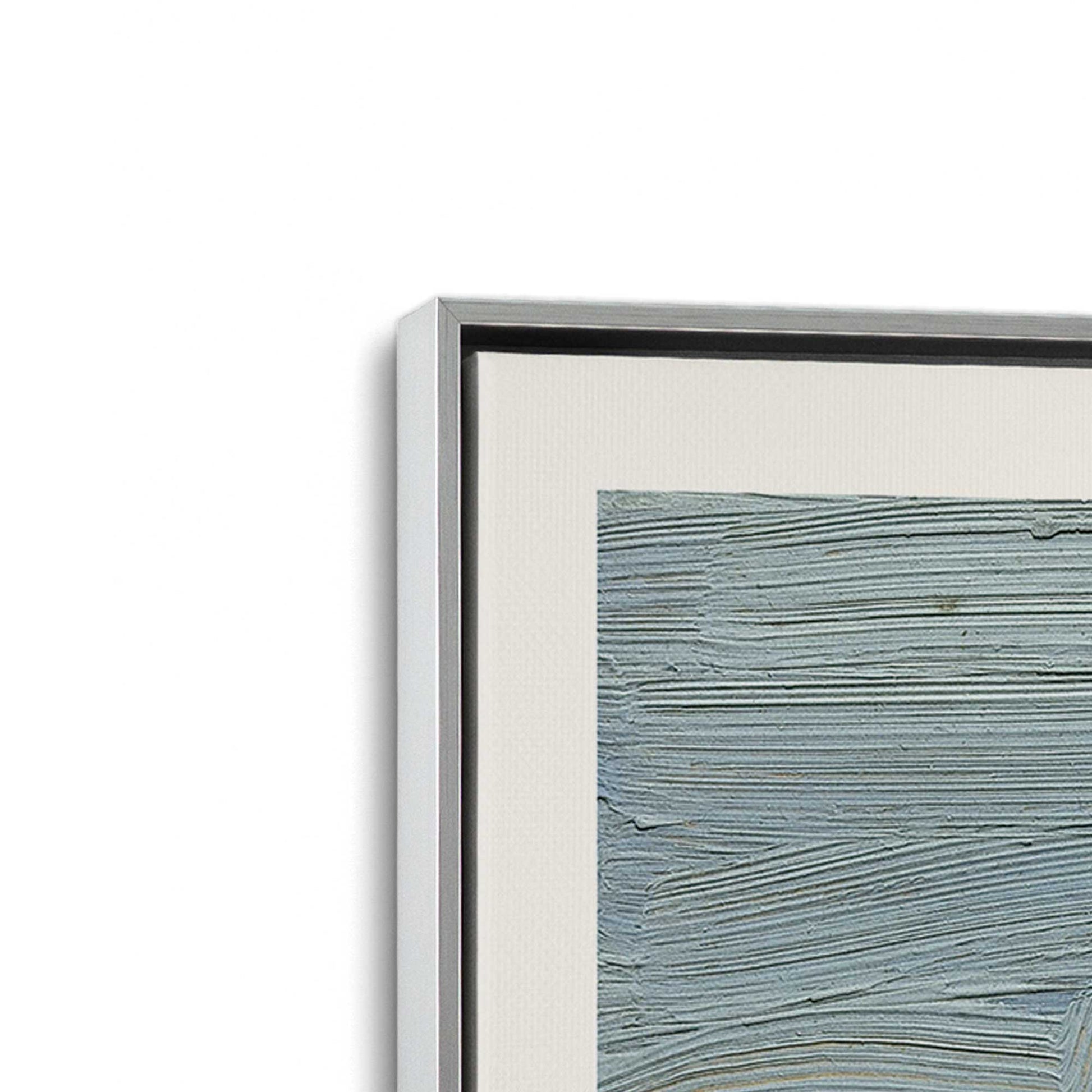 [Color:Polished Chrome], Picture of art in a Polished Chrome frame at an angle