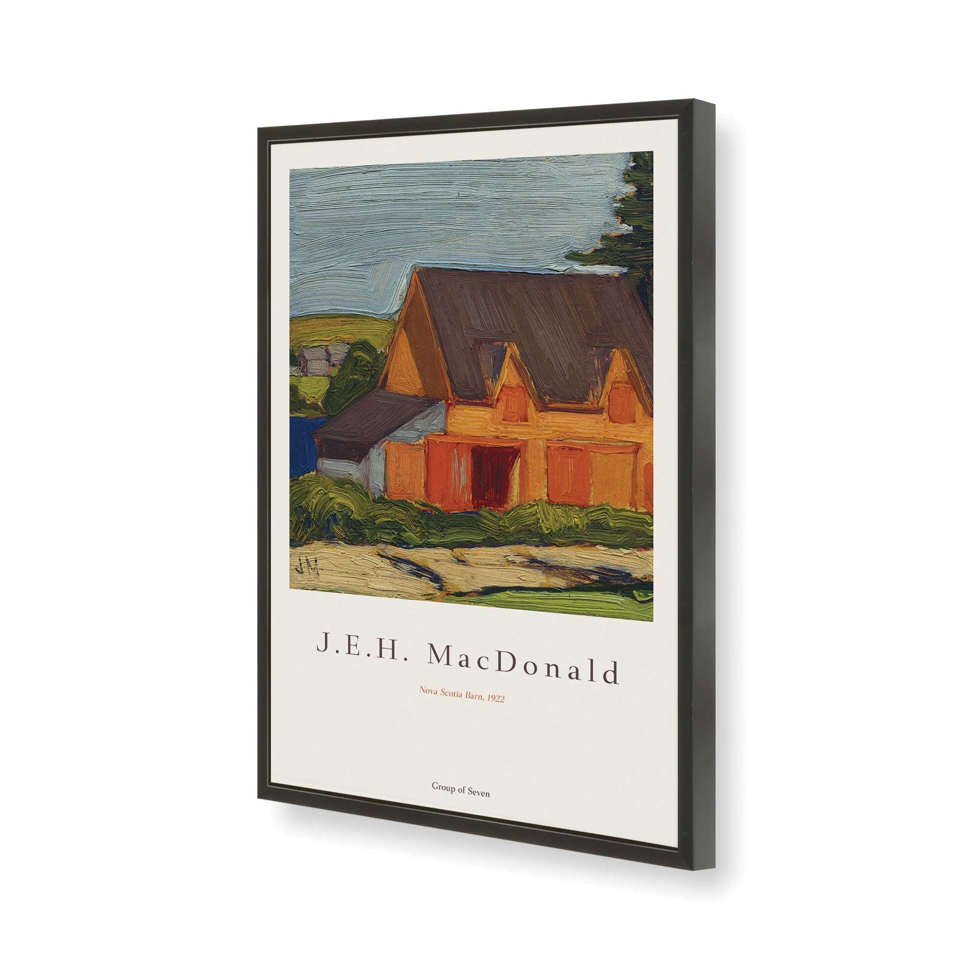 [Color:Satin Black], Picture of art in a Satin Black frame of the corner