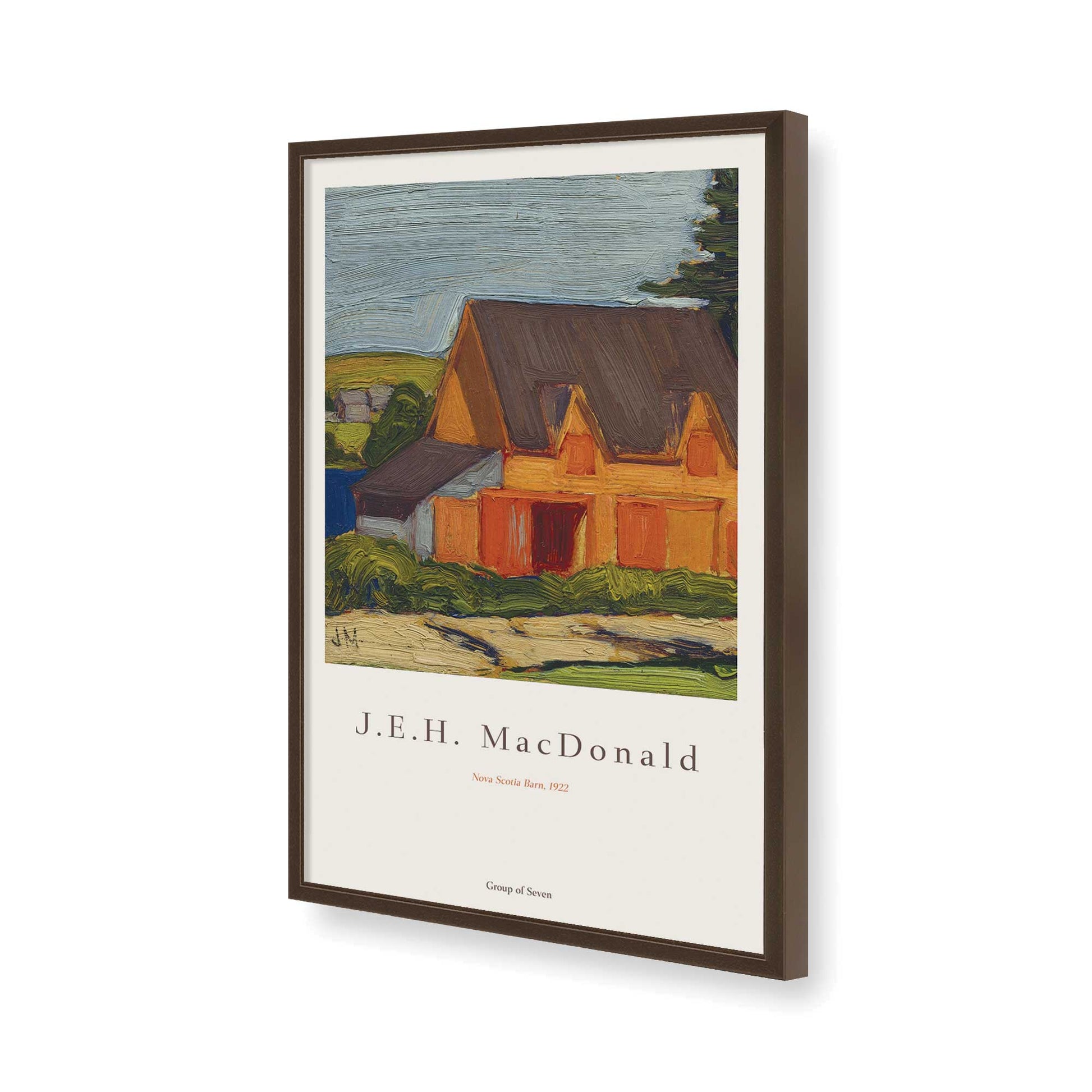 [Color:Belvinder Brown], Picture of art in a Belvinder Brown frame of the corner