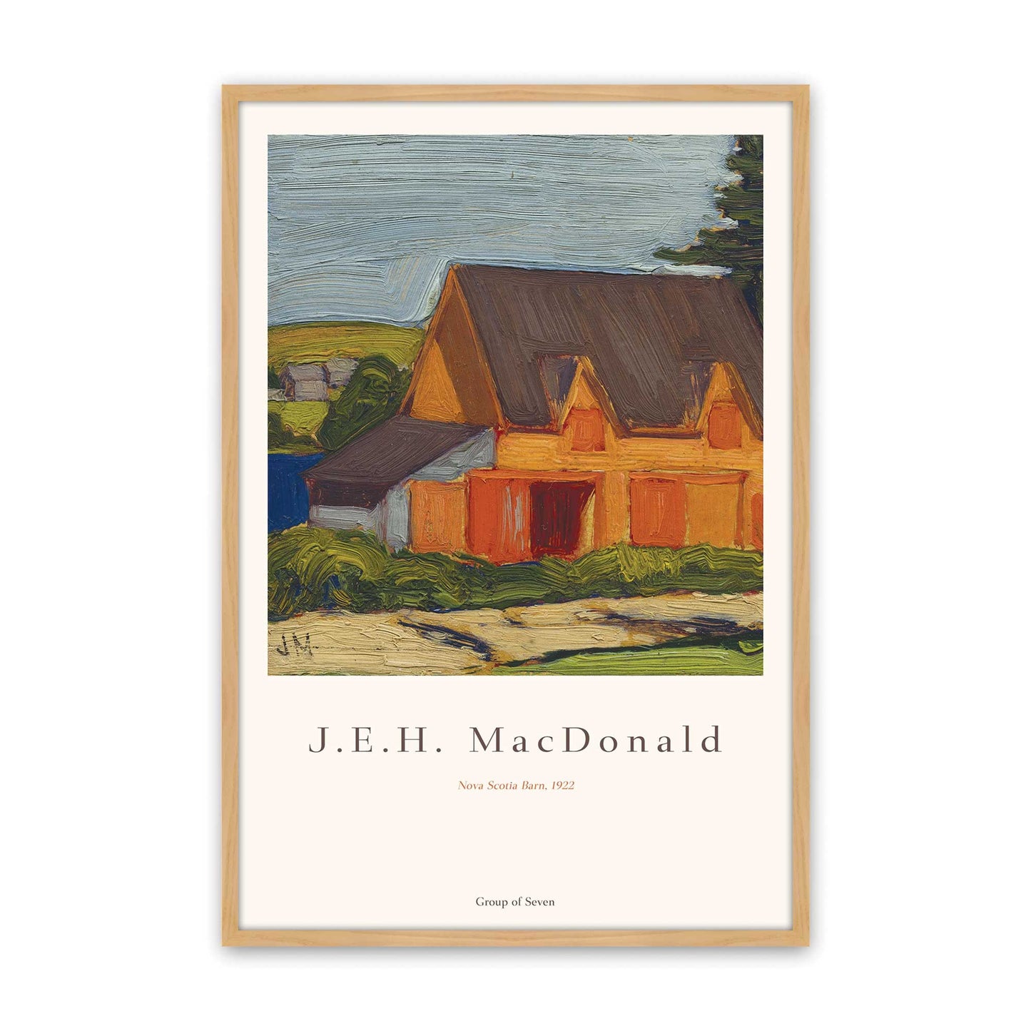 [Color:American Maple], Picture of art in a American Maple frame