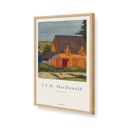 [Color:American Maple], Picture of art in a American Maple frame of the corner