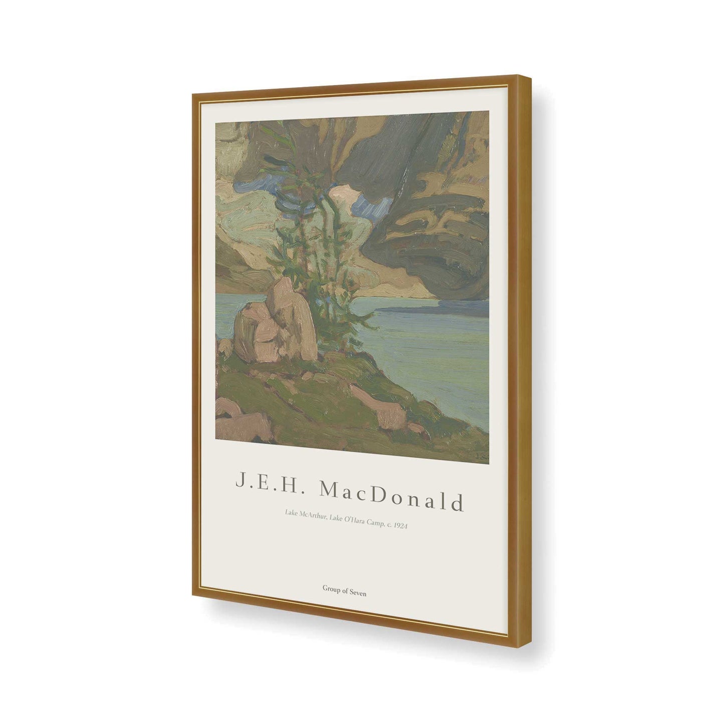 [Color:Polished Gold], Picture of art in a Polished Gold frame of the corner