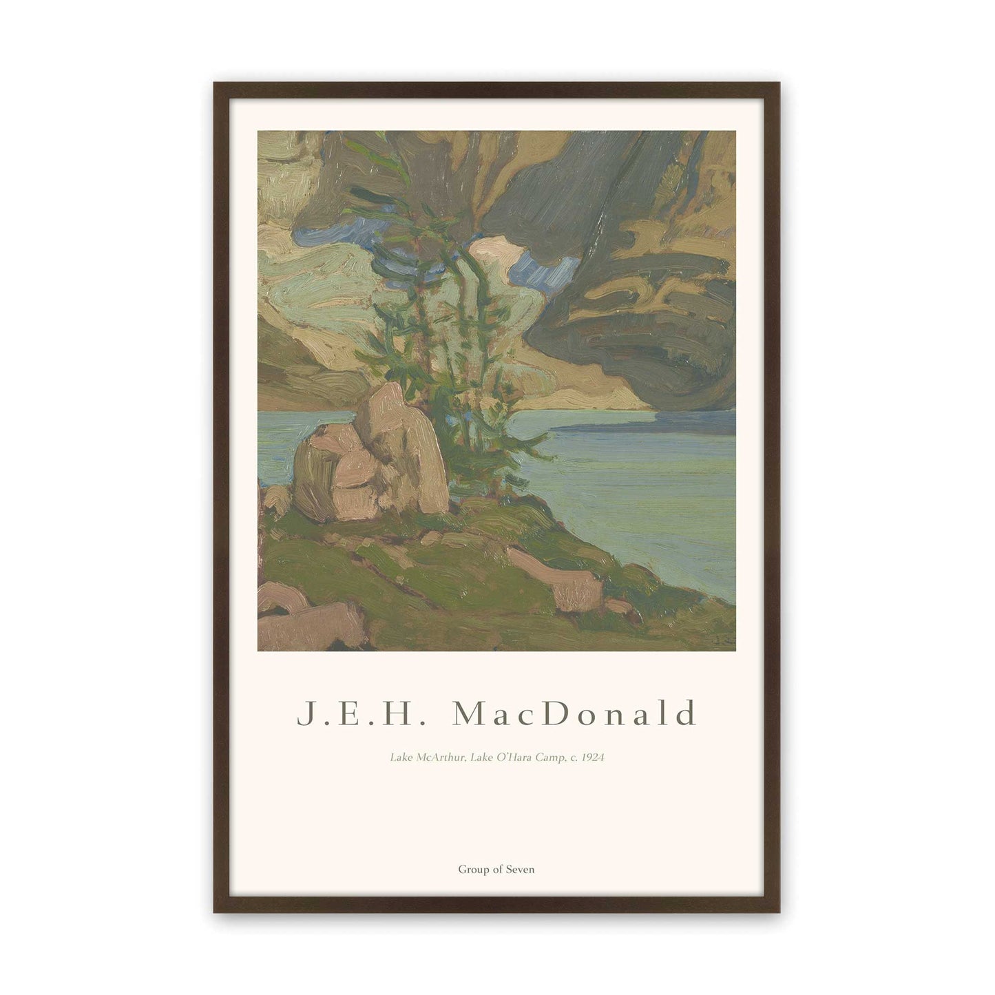 [Color:Belvinder Brown], Picture of art in a Belvinder Brown frame
