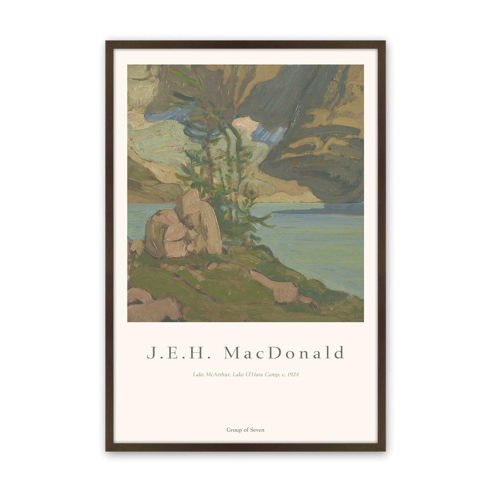 [Color:Belvinder Brown], Picture of art in a Belvinder Brown frame