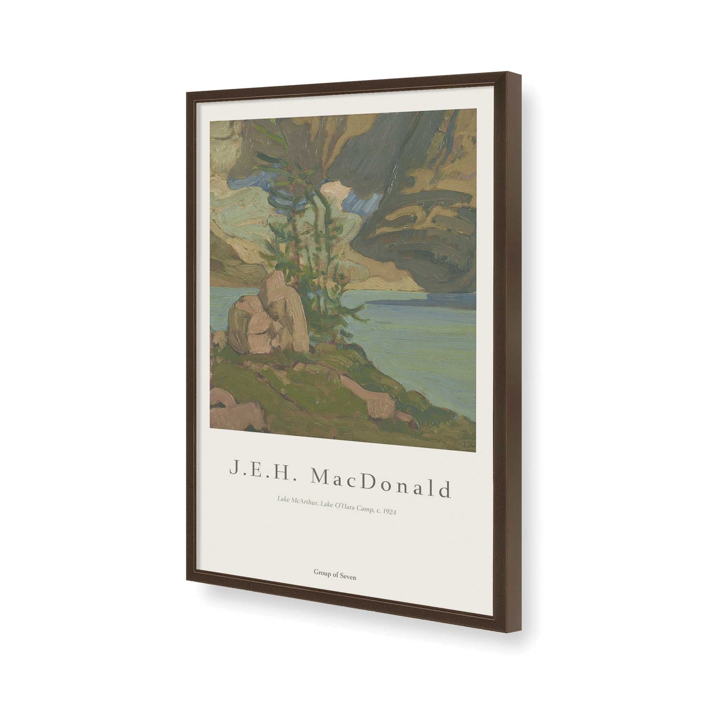 [Color:Belvinder Brown], Picture of art in a Belvinder Brown frame of the corner