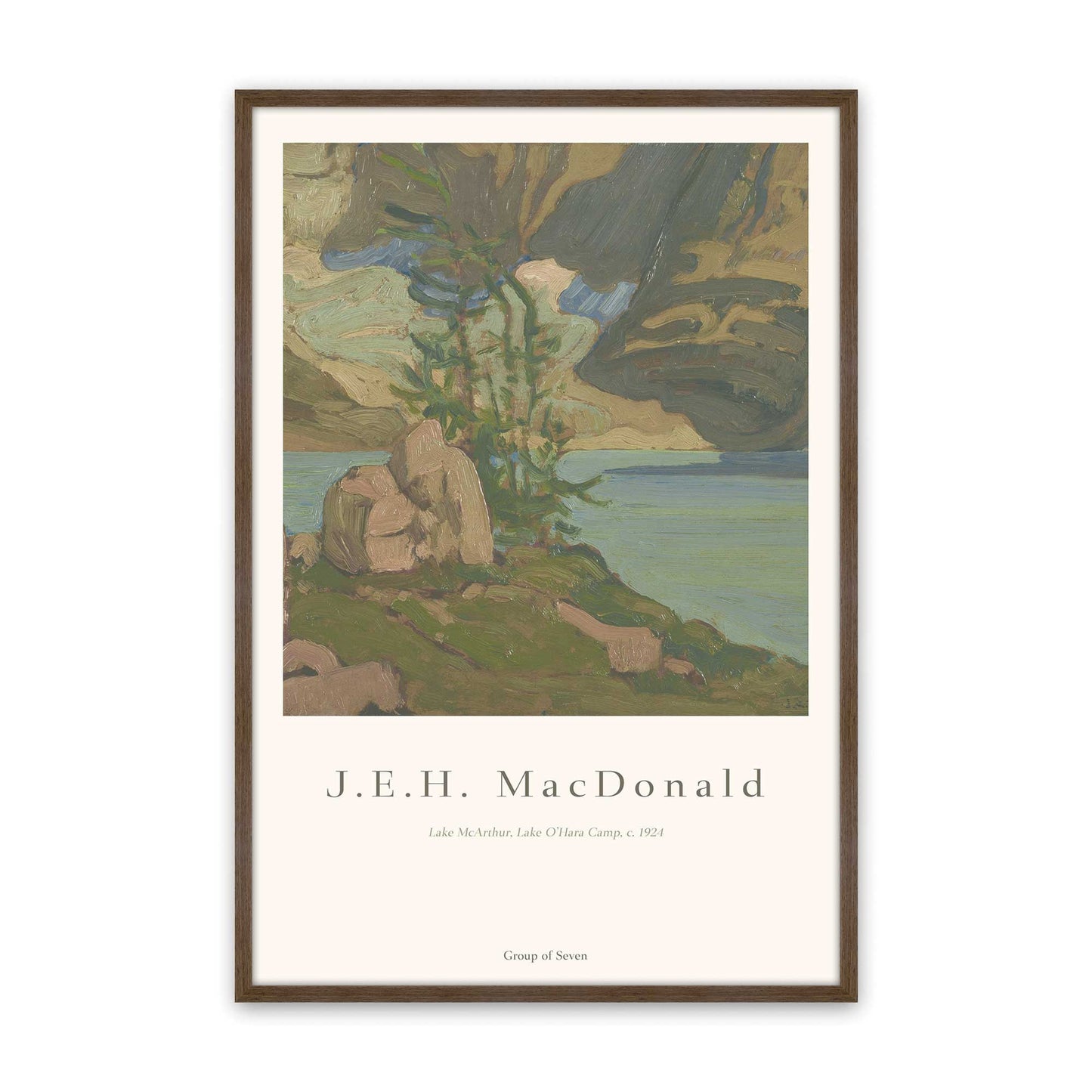 [Color:Walnut], Picture of art in a Walnut frame