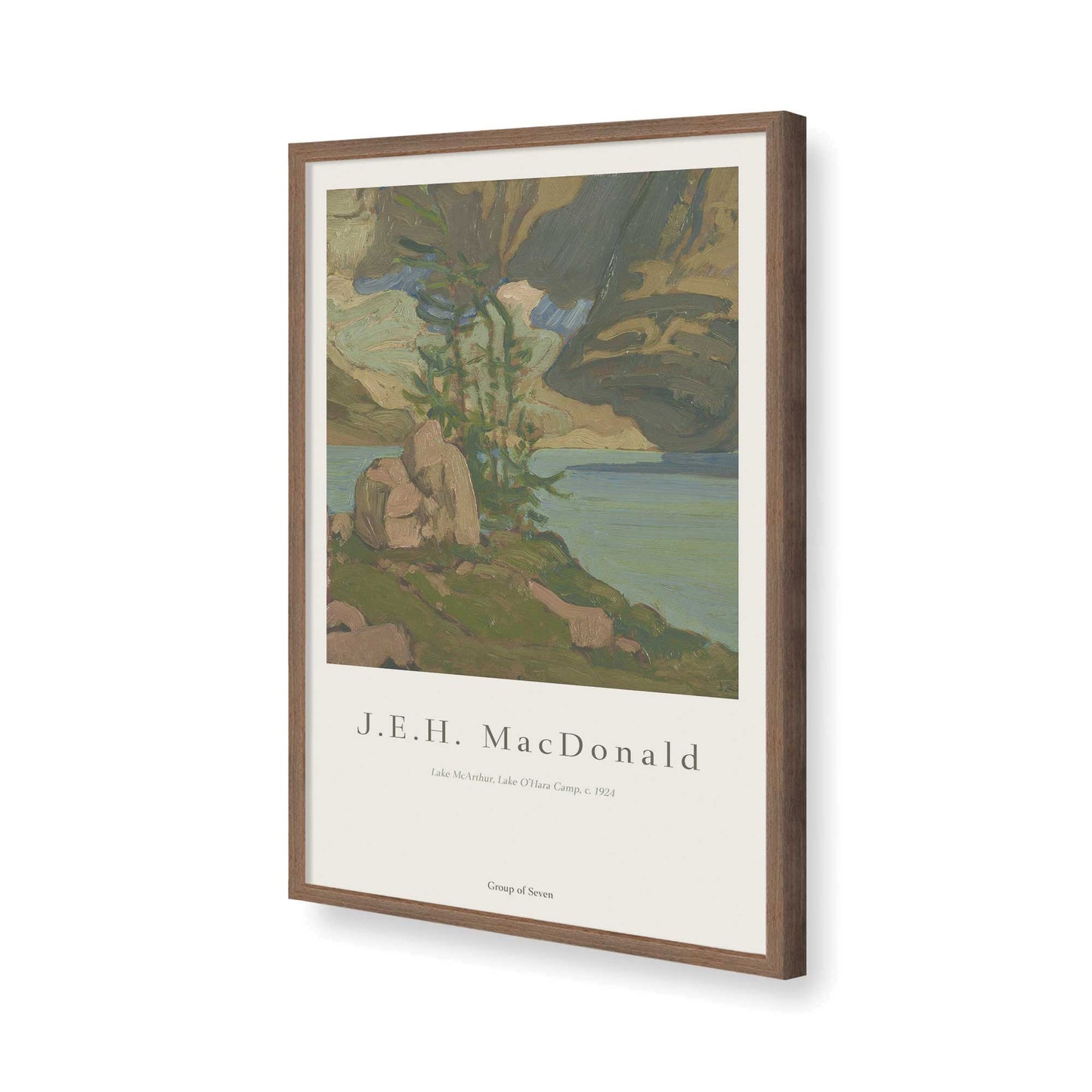 [Color:Walnut], Picture of art in a Walnut frame of the corner
