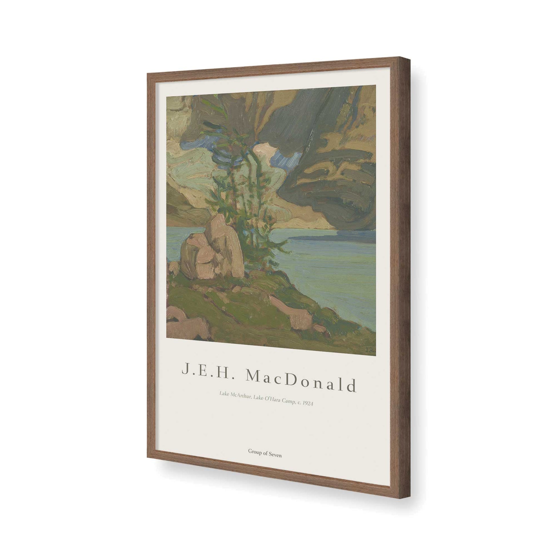 [Color:Walnut], Picture of art in a Walnut frame of the corner