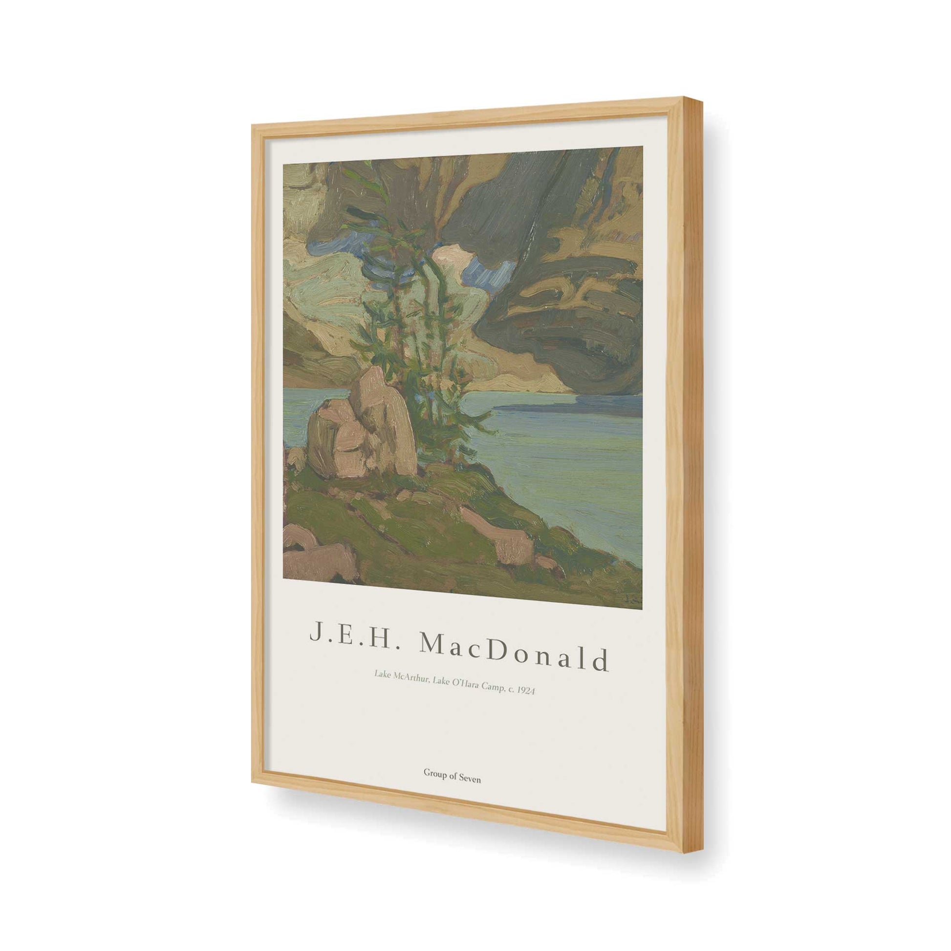 [Color:American Maple], Picture of art in a American Maple frame of the corner