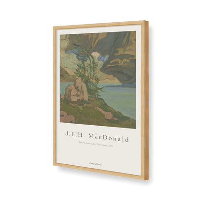 [Color:American Maple], Picture of art in a American Maple frame of the corner