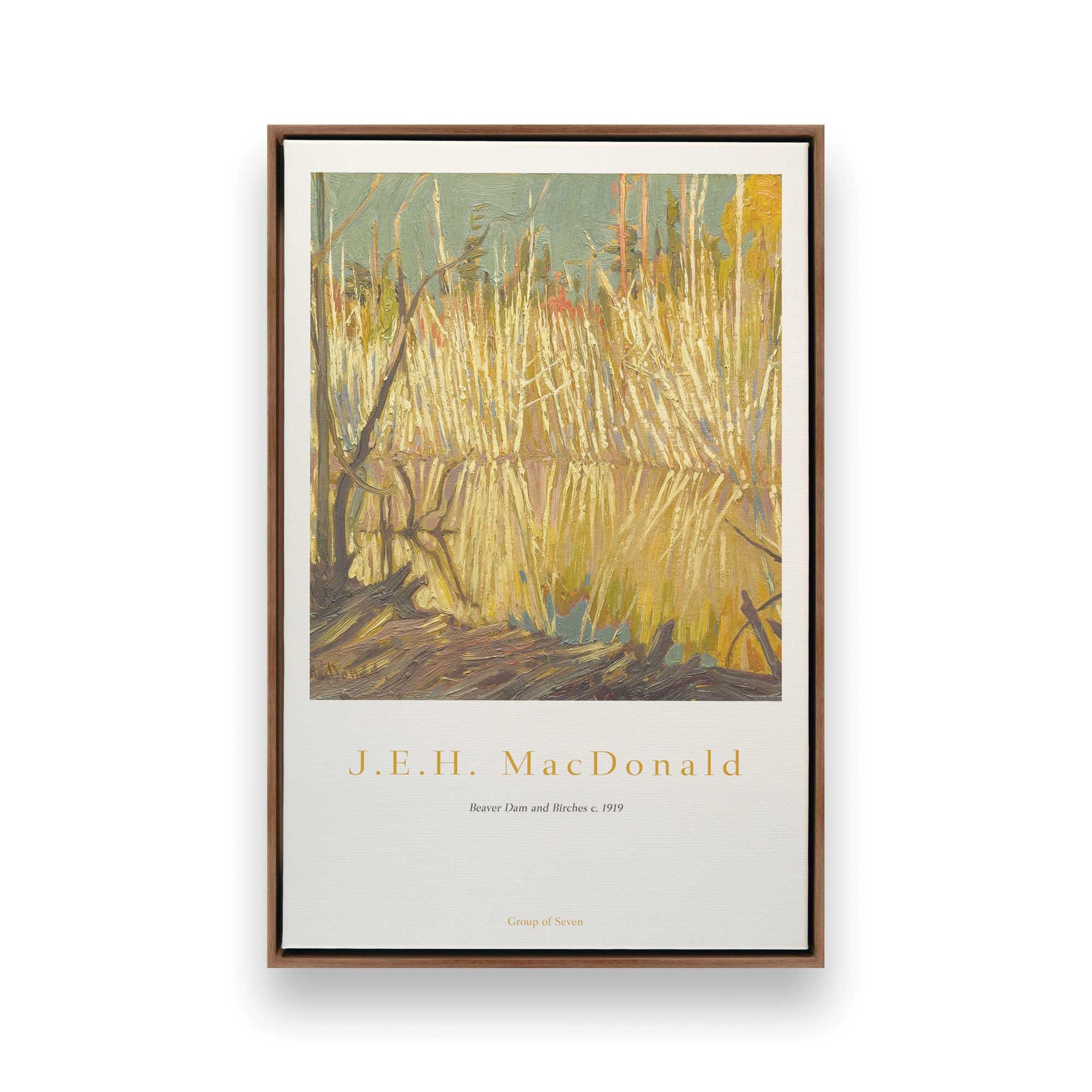 [Color:Walnut], Picture of art in a Walnut frame