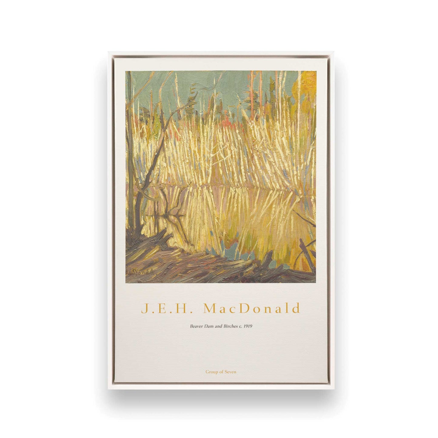 [Color:Opaque White], Picture of art in a White frame