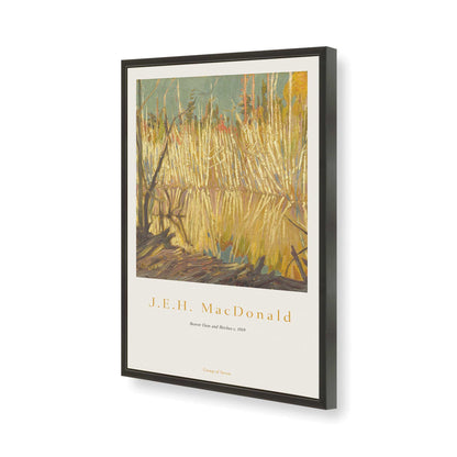[Color:Satin Black], Picture of art in a Satin Black frame of the corner