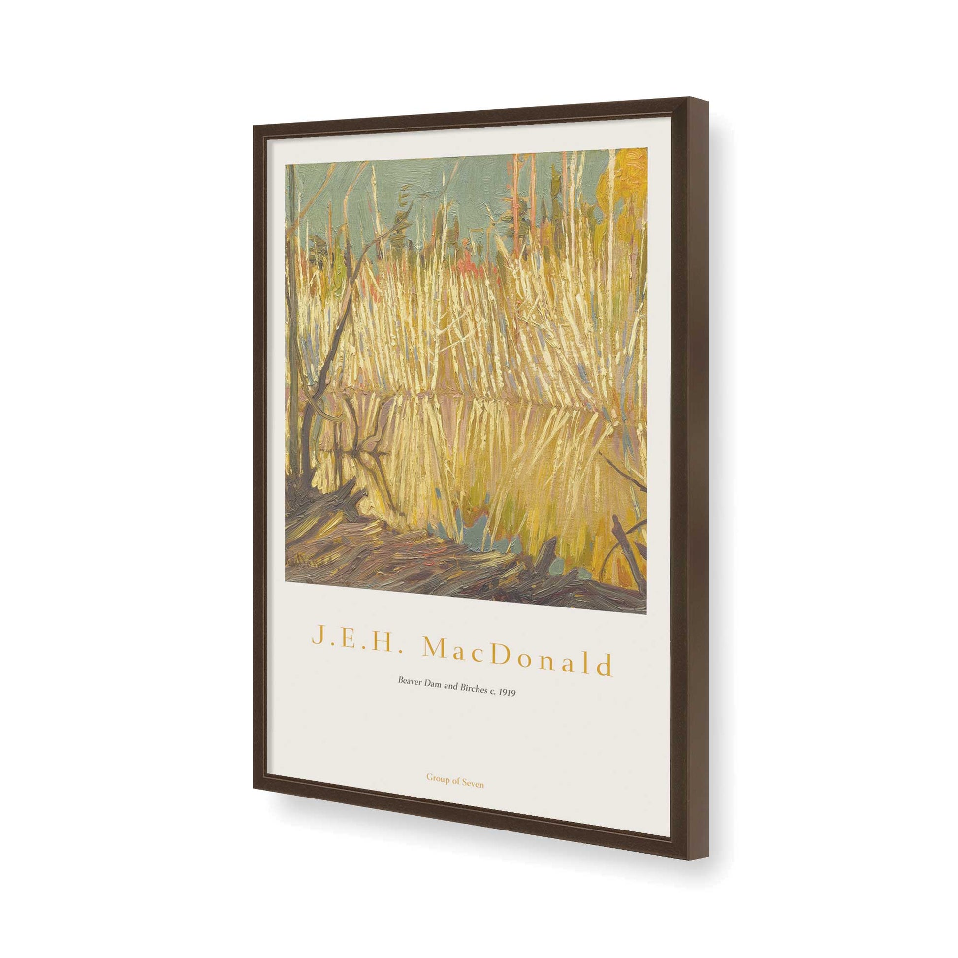 [Color:Belvinder Brown], Picture of art in a Belvinder Brown frame of the corner