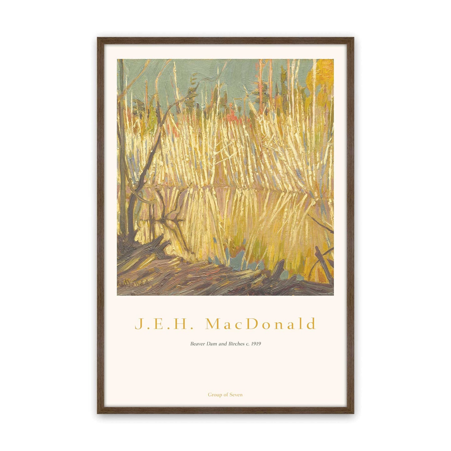 [Color:Walnut], Picture of art in a Walnut frame