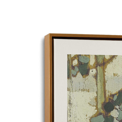 [Color:Polished Gold], Picture of art in a Polished Gold frame at an angle