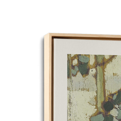[Color:American Maple], Picture of art in a American Maple frame at an angle