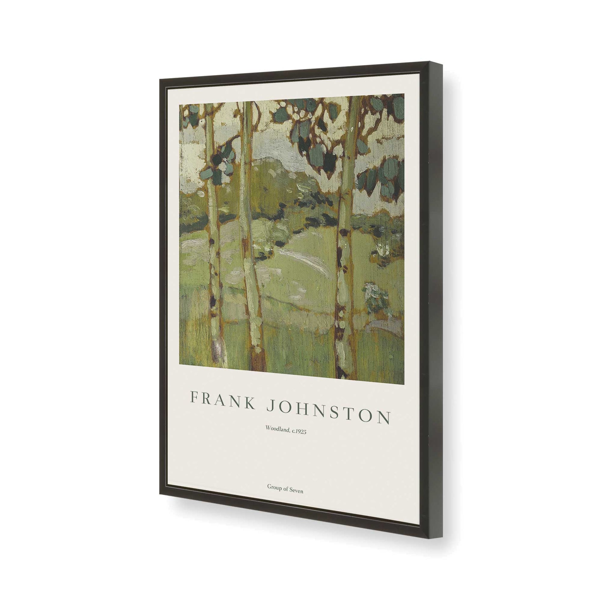 [Color:Satin Black], Picture of art in a Satin Black frame of the corner