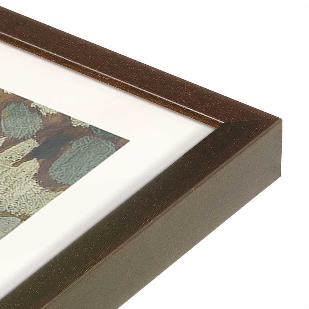 [Color:Belvinder Brown], Picture of art in a Belvinder Brown frame at an angle