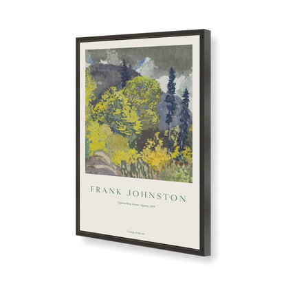 [Color:Satin Black], Picture of art in a Satin Black frame of the corner