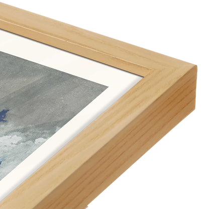 [Color:American Maple], Picture of art in a American Maple frame at an angle