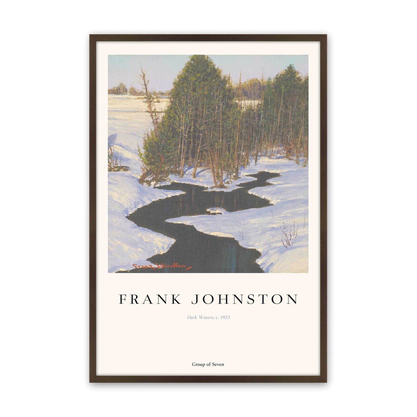 [Color:Belvinder Brown], Picture of art in a Belvinder Brown frame