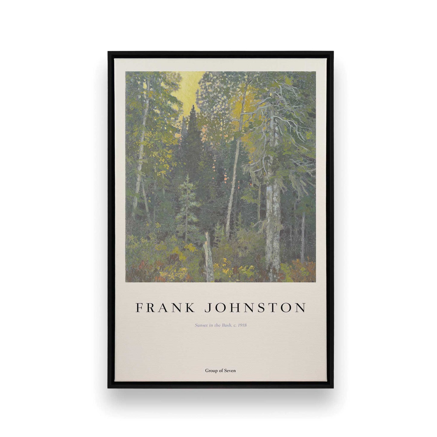[Color:Satin Black], Picture of art in a Satin Black frame