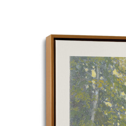 [Color:Polished Gold], Picture of art in a Polished Gold frame at an angle