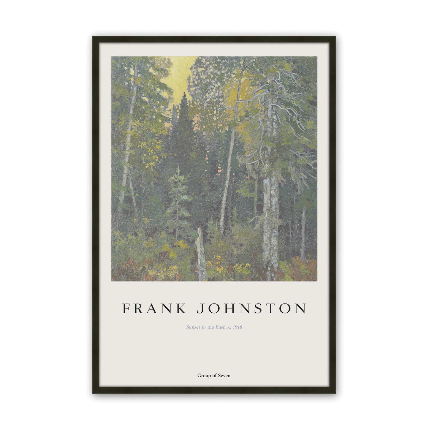 [Color:Satin Black], Picture of art in a Satin Black frame