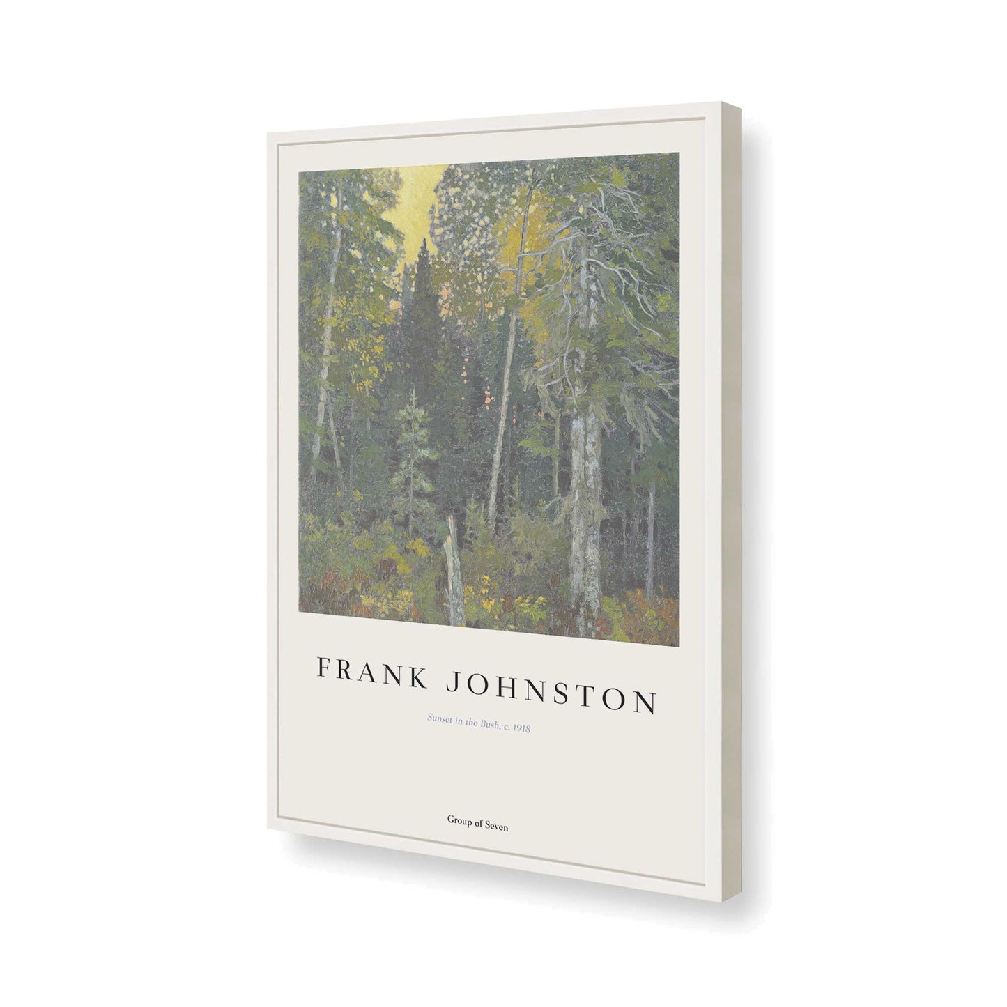 [Color:Opaque White], Picture of art in a Opaque White frame of the corner