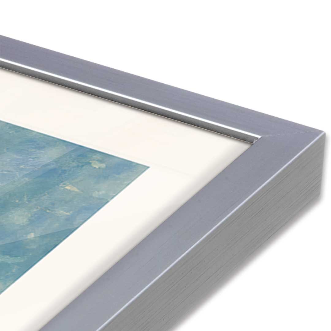 [Color:Polished Chrome], Picture of art in a Polished Chrome frame at an angle